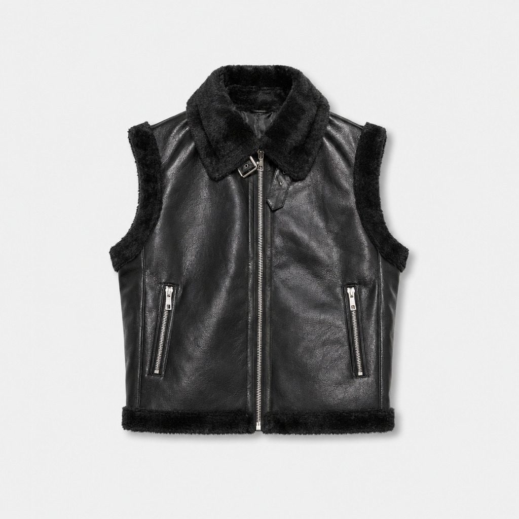 [W7000Negro] Chaleco Sherpa HYH W7000 Mujer (S/M, Negro) Foto 2