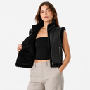 [W7000Negro] Chaleco Sherpa HYH W7000 Mujer (S/M, Negro) Foto 3