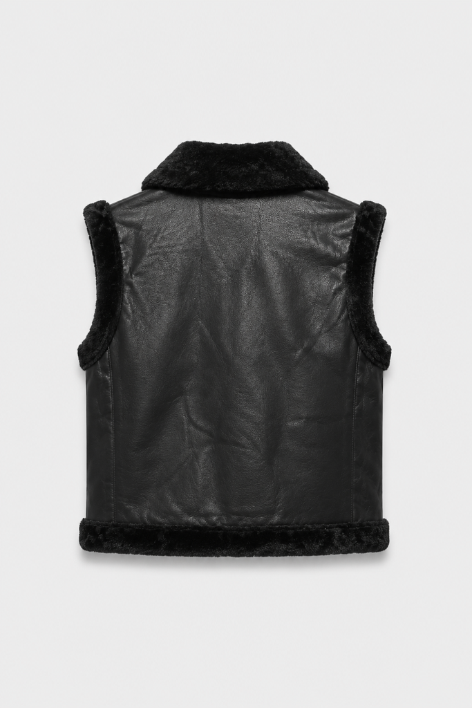 [W7000Negro] Chaleco Sherpa HYH W7000 Mujer (S/M, Negro) Foto 5