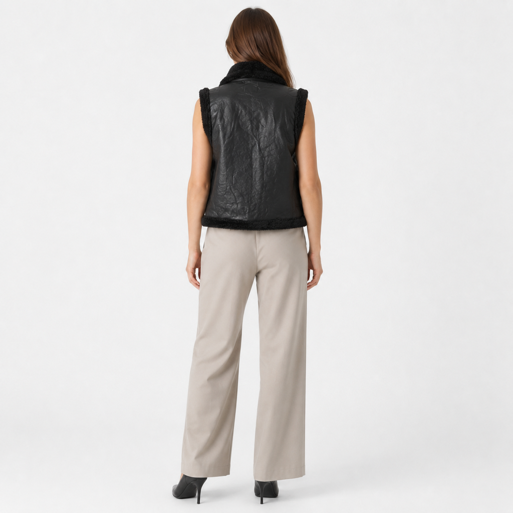 [W7000Negro] Chaleco Sherpa HYH W7000 Mujer (S/M, Negro) Foto 7