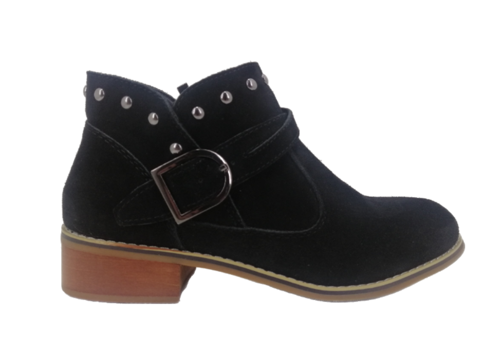 Botin Mujer Cuero 8527 Negro