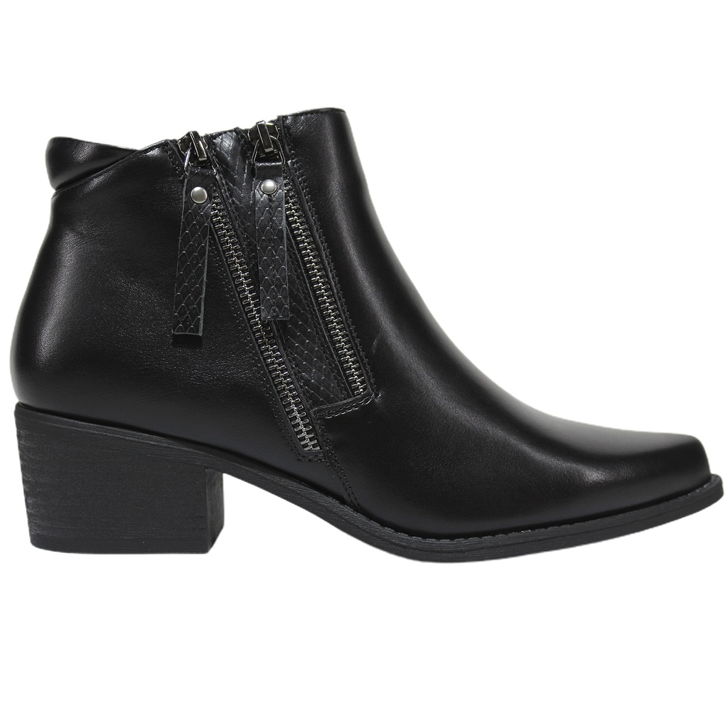 [PG23067-1 Black] Botin Mujer PG23067-1 Black (35)