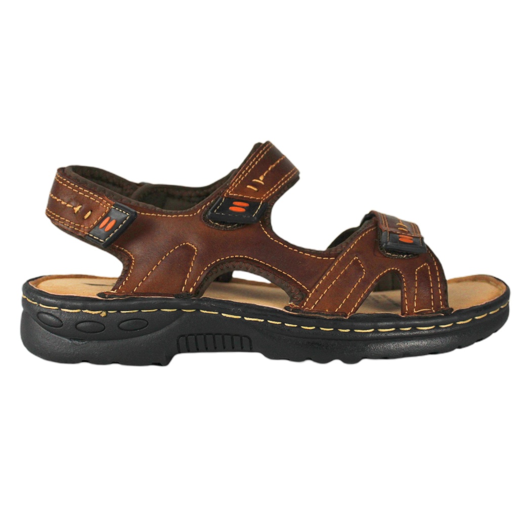 [4011RedBrown] Sandalia Cuero Hombre 4011RedBrown (38)