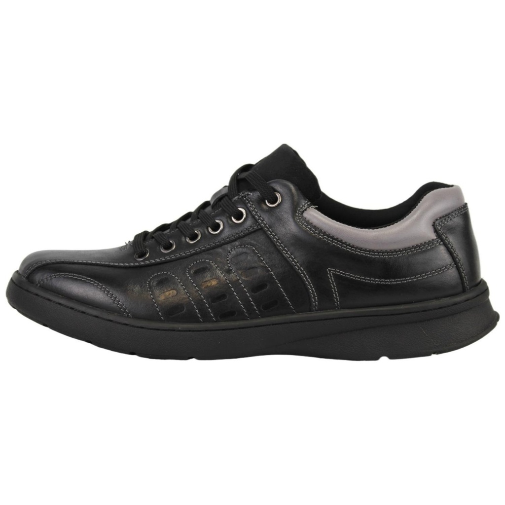[   C43-1806Black] Zapato Hombre Cuero C43-1806Black (38)