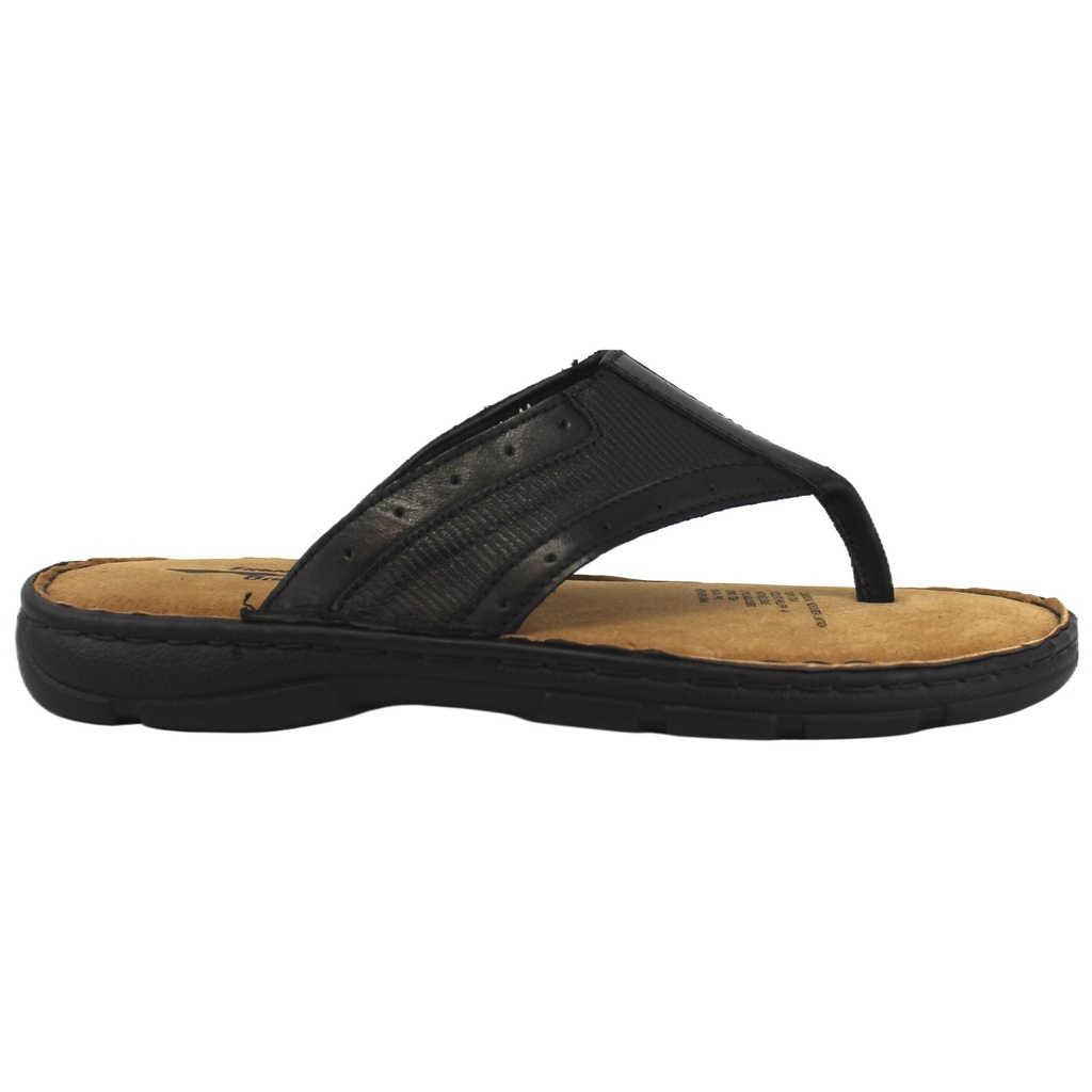 [C43-1811Black] Sandalia Cuero Hombre C43-1811Black (38)