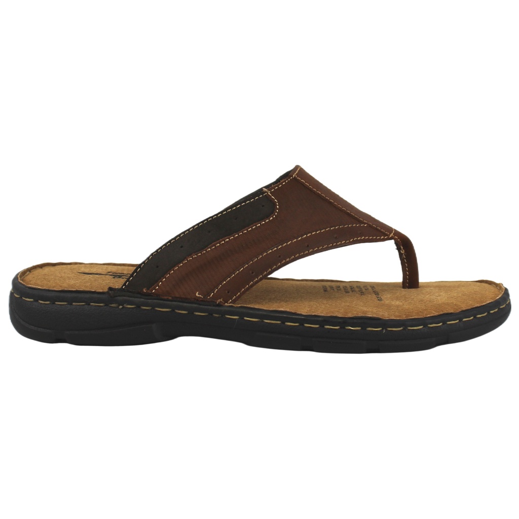 [C43-1811RedBrown] Sandalia Cuero Hombre C43-1811RedBrown (38)