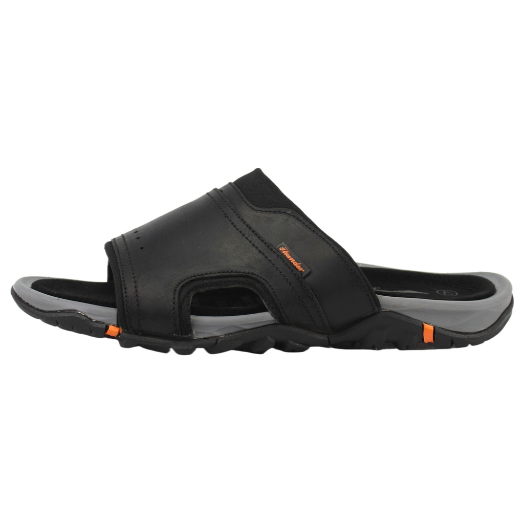 [TH-2122Black] Sandalia Cuero Hombre TH-2122Black (38)