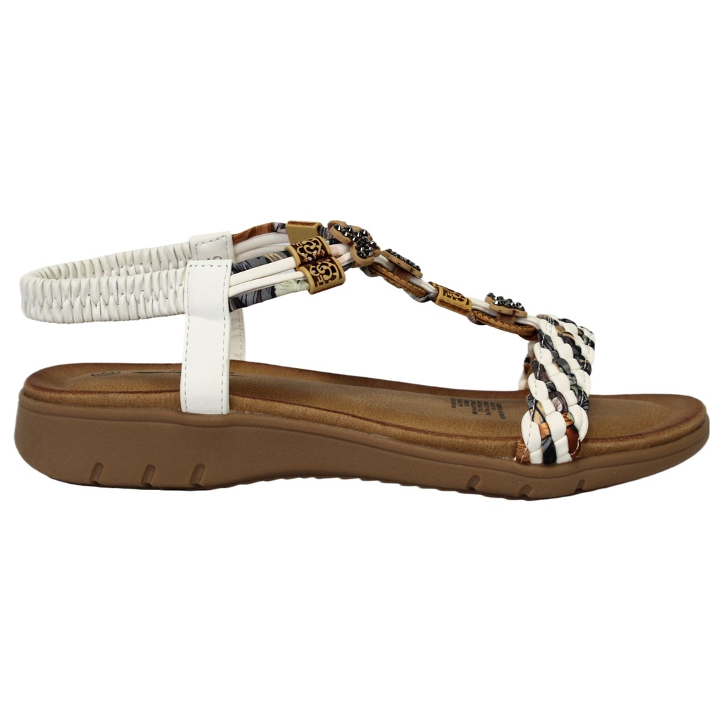 [CL083-6-WHITE] Sandalia Mujer CL083-6-WHITE (35)