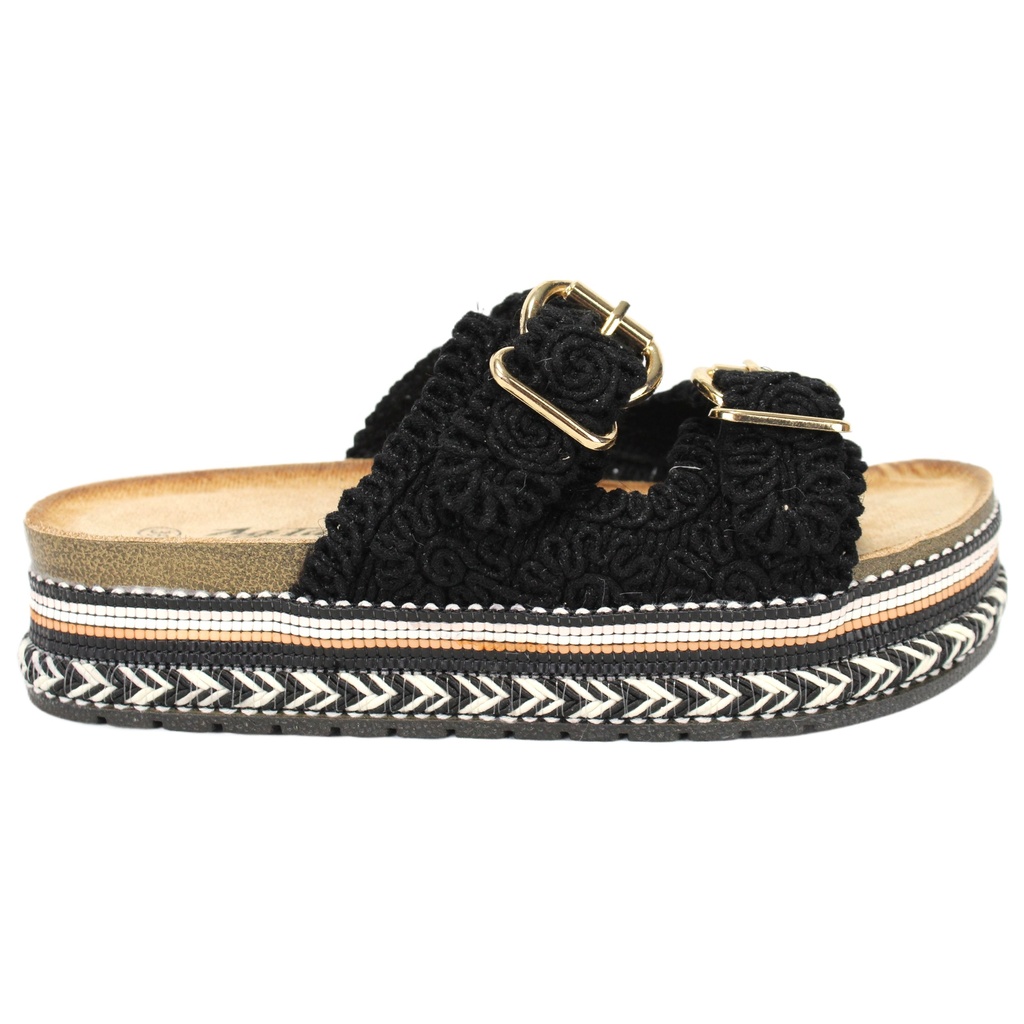 Sandalia Mujer 8605Negro