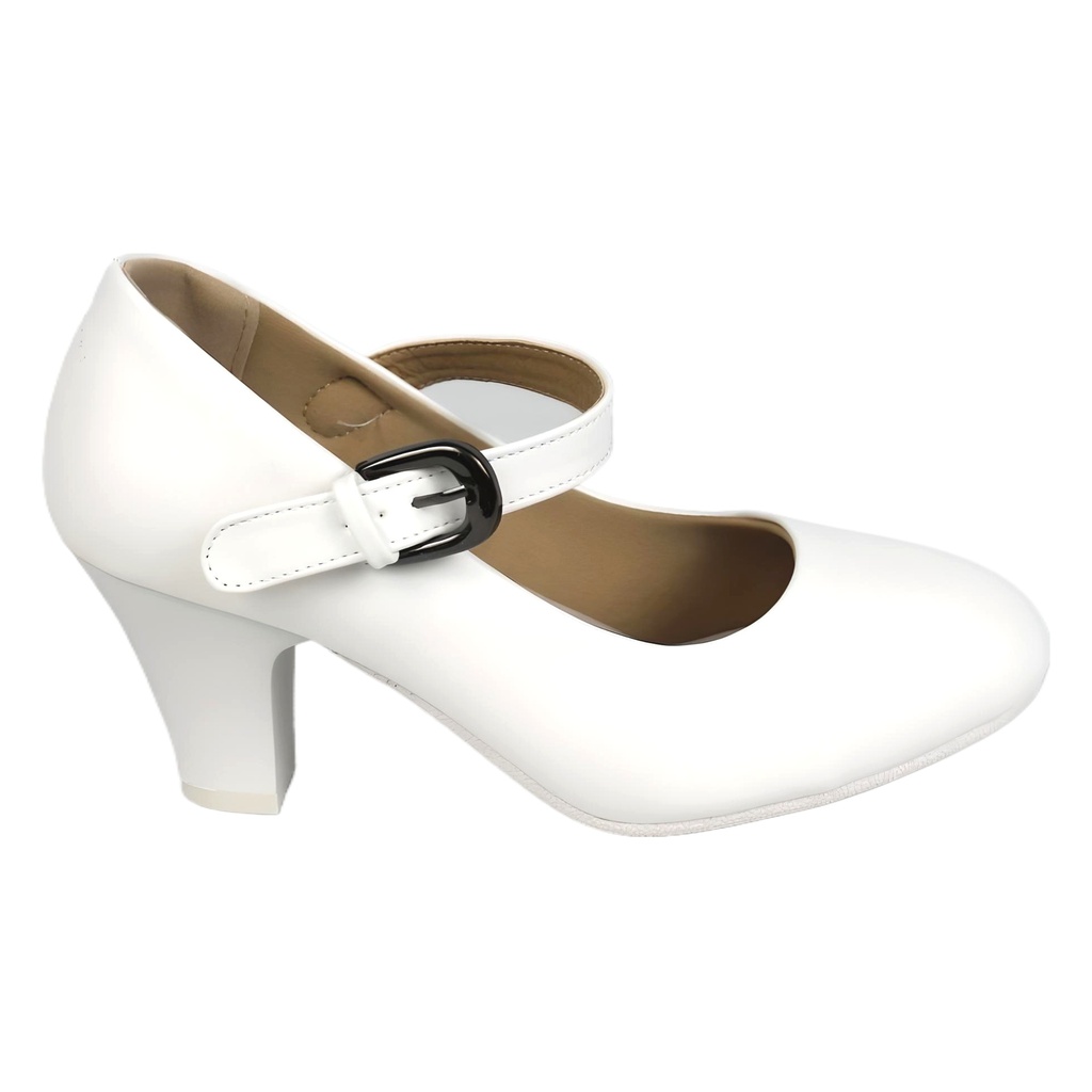 Zapato Cueca Mujer Blanco Matte 35-41