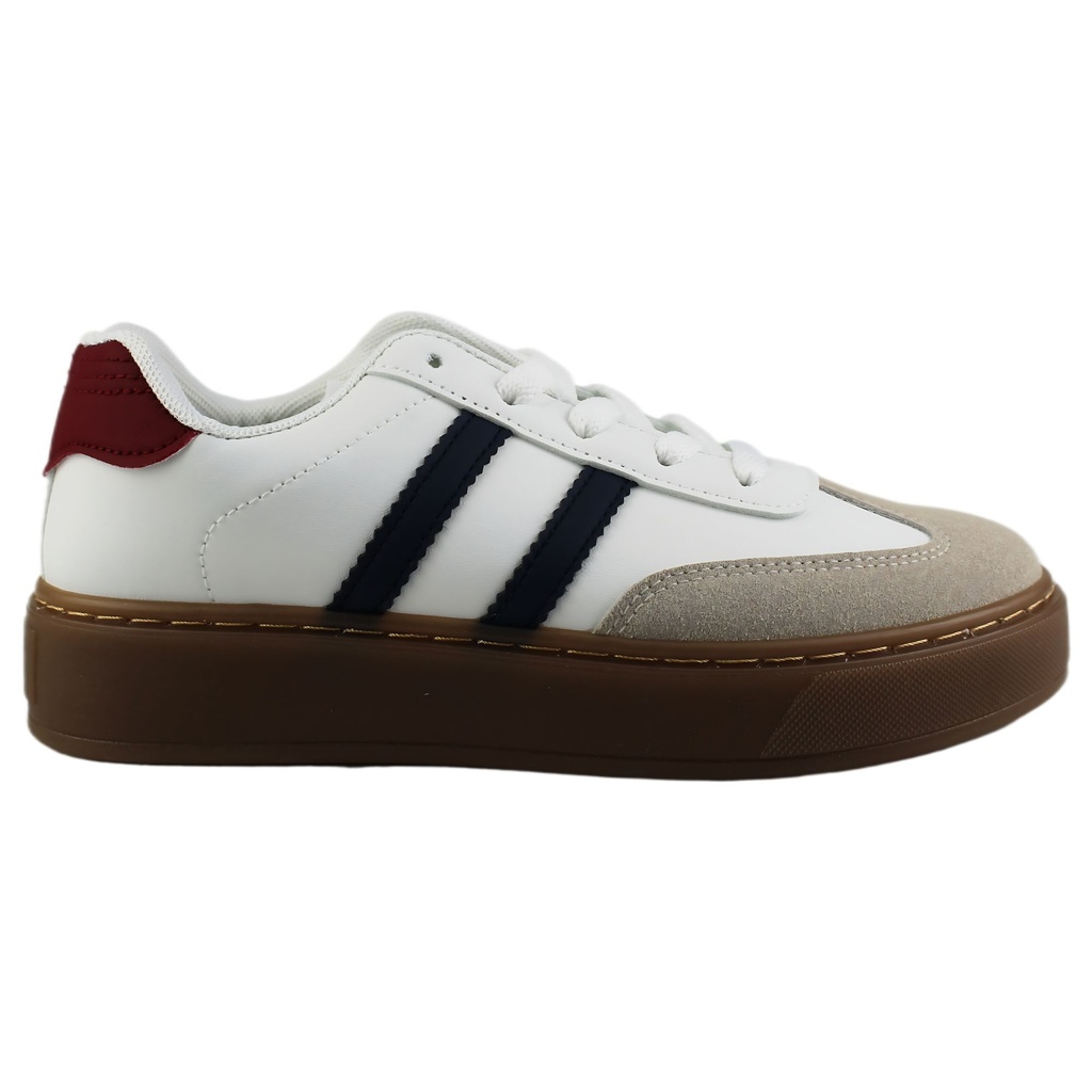 [7-J313WHITE-NAVY-RED] Zapatilla Mujer 7-J313WHITE-NAVY-RED (36)