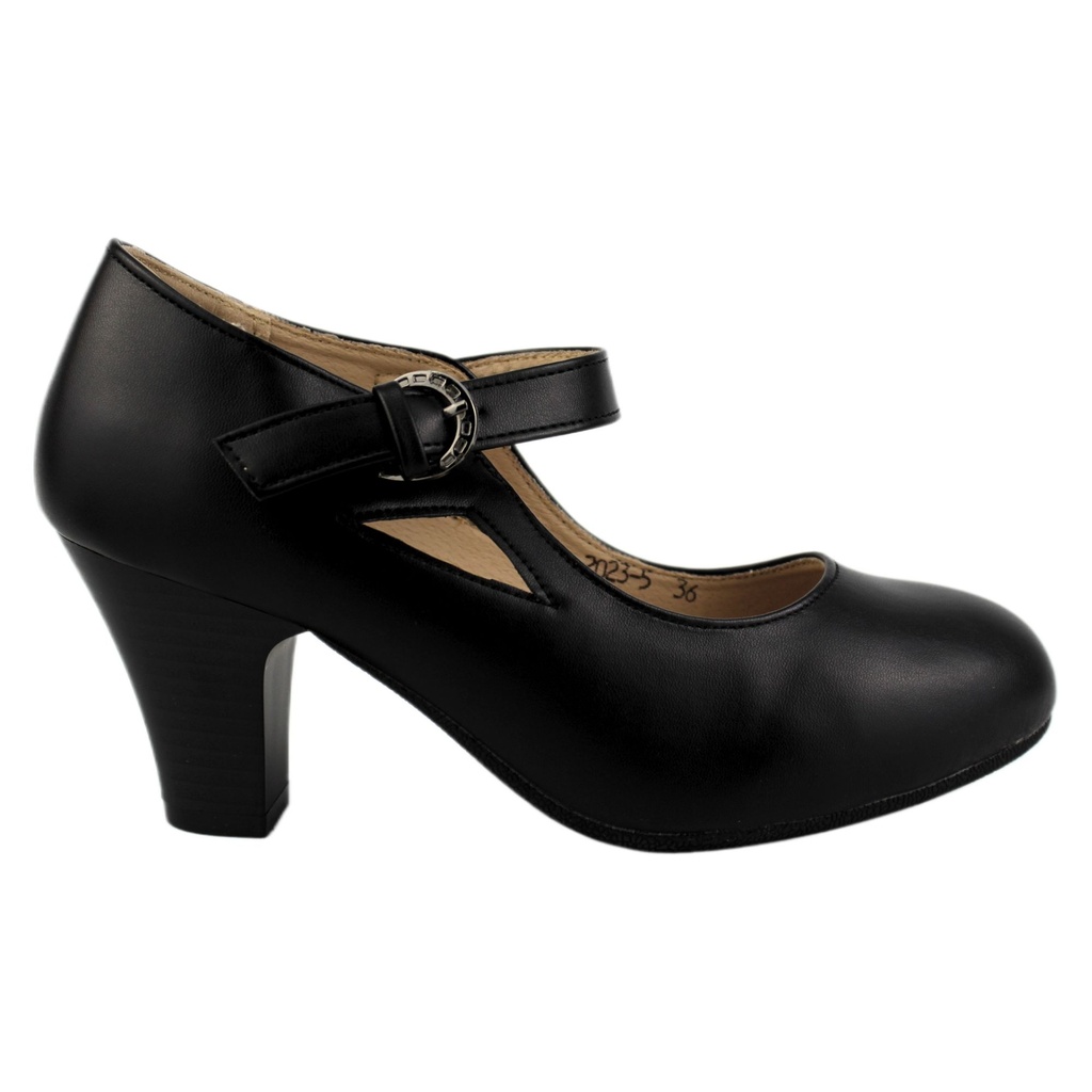Zapato de Cueca Mujer Negro Matte 35-41