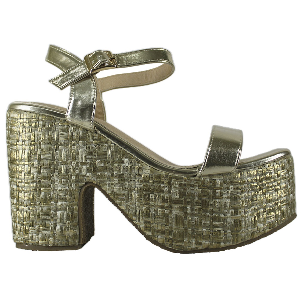 [H915 Gold] Sandalia de Mujer H915 Gold (36)