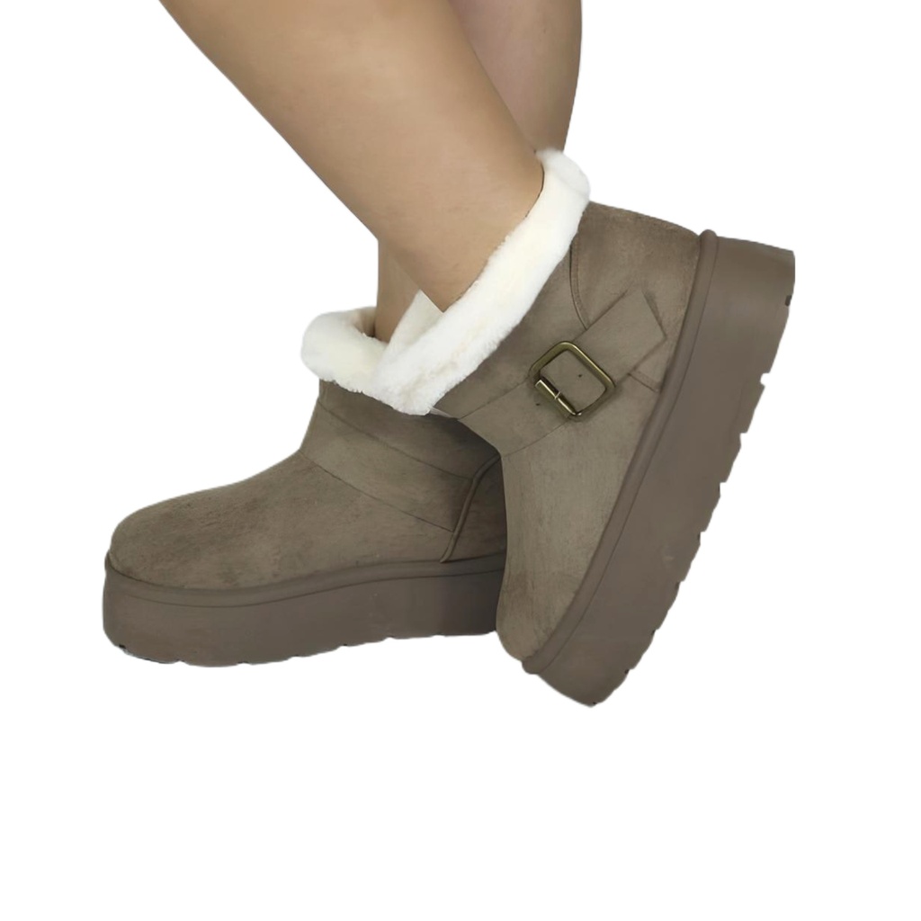 [  QM2414 Khaki] Bota Mujer QM2414 Khaki (35)