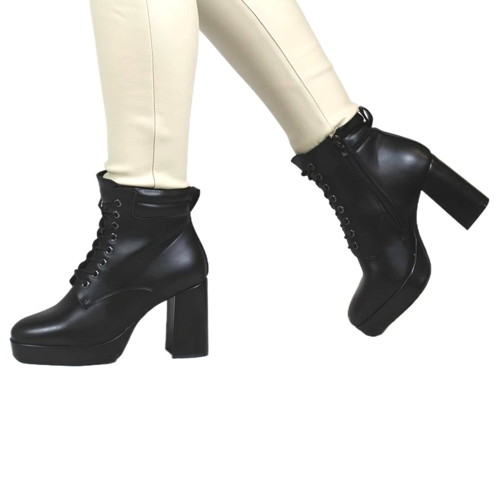 Botin Mujer 2361 Taco Alto Black