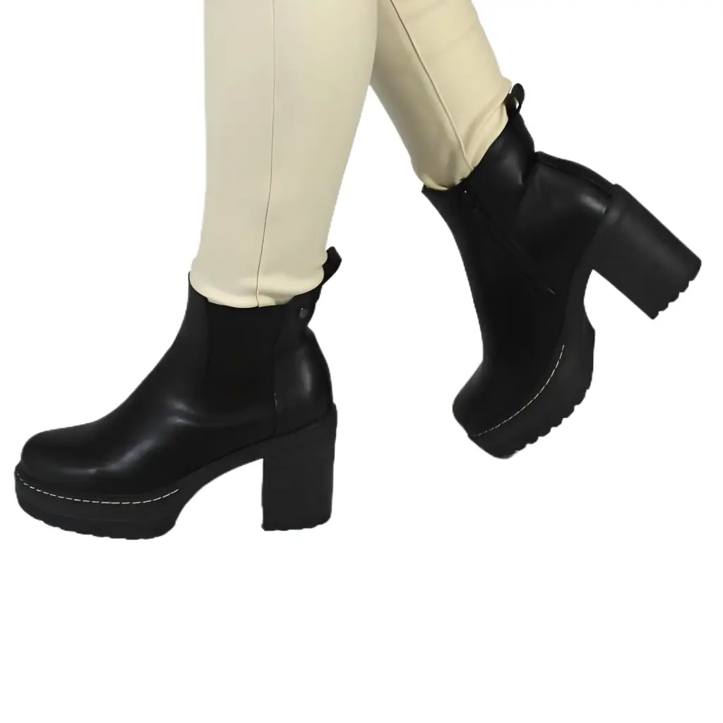 [  QM2317 Black] Botin Mujer QM2317 Black (35)