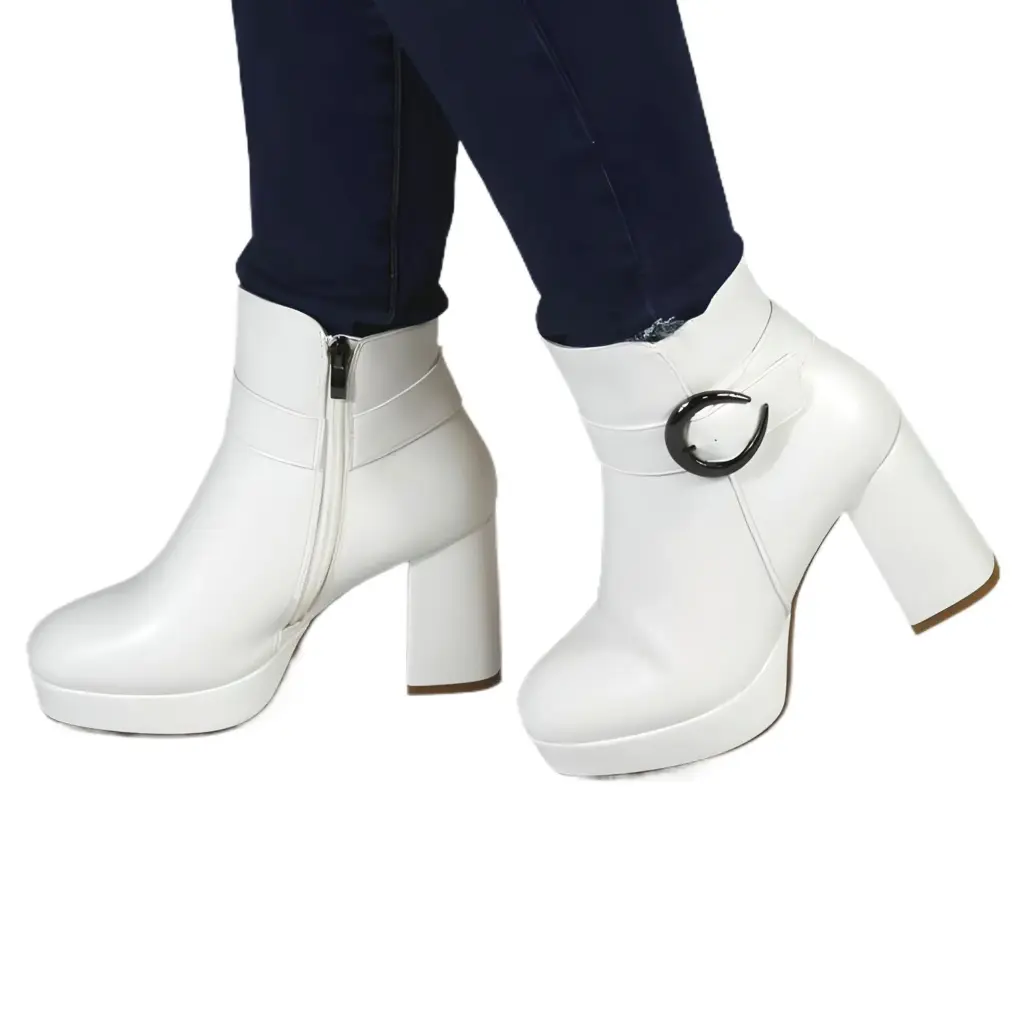 [  2362 White] Botin Mujer 2362 White (35)