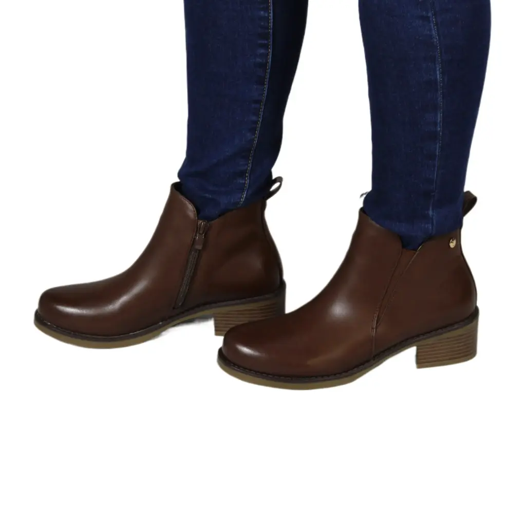 [QM2313 Brown] Botin Mujer QM2313 Brown (35)