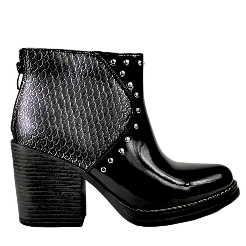[PG23069 Negro] Botin Mujer  PG23069 Negro (35)