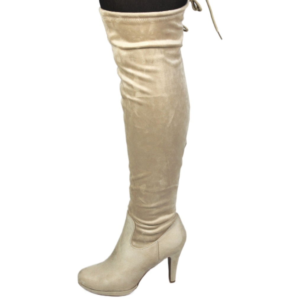 [PG030 Beige] Bota Mujer PG030 Beige (35)