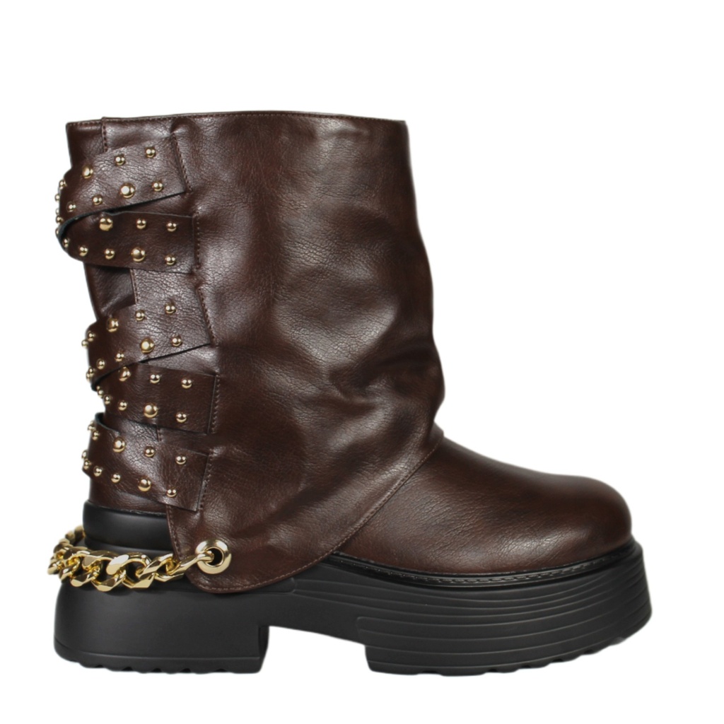 [PG24318 Brown] Bota Mujer PG24318 Brown (35)