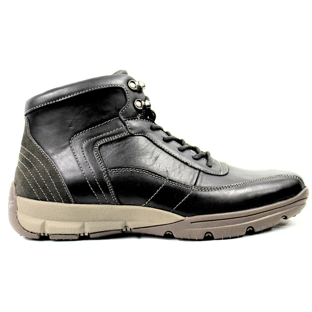 [L805Black] Bota de cuero Hombre L805 (Negro, 39)