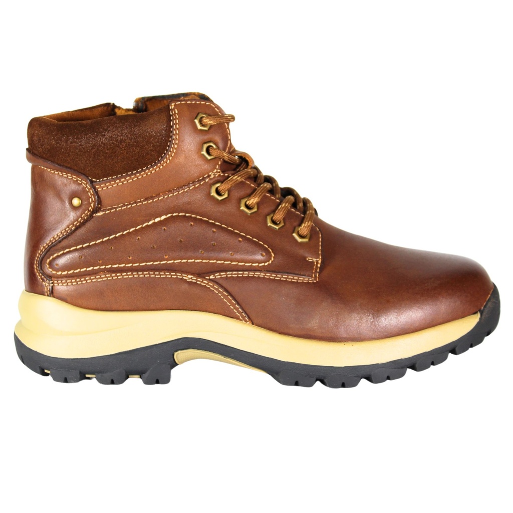 [C15-17236Black] Bota de cuero Hombre C15-17236 (Negro, 39)