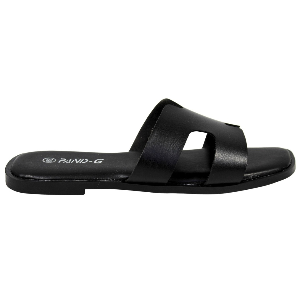 [PG5237-1Black] Sandalias de Mujer con Doble Correa PG5237 (35, Negro)