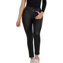 Jeans Mujer Ecocuero Negro J9906 