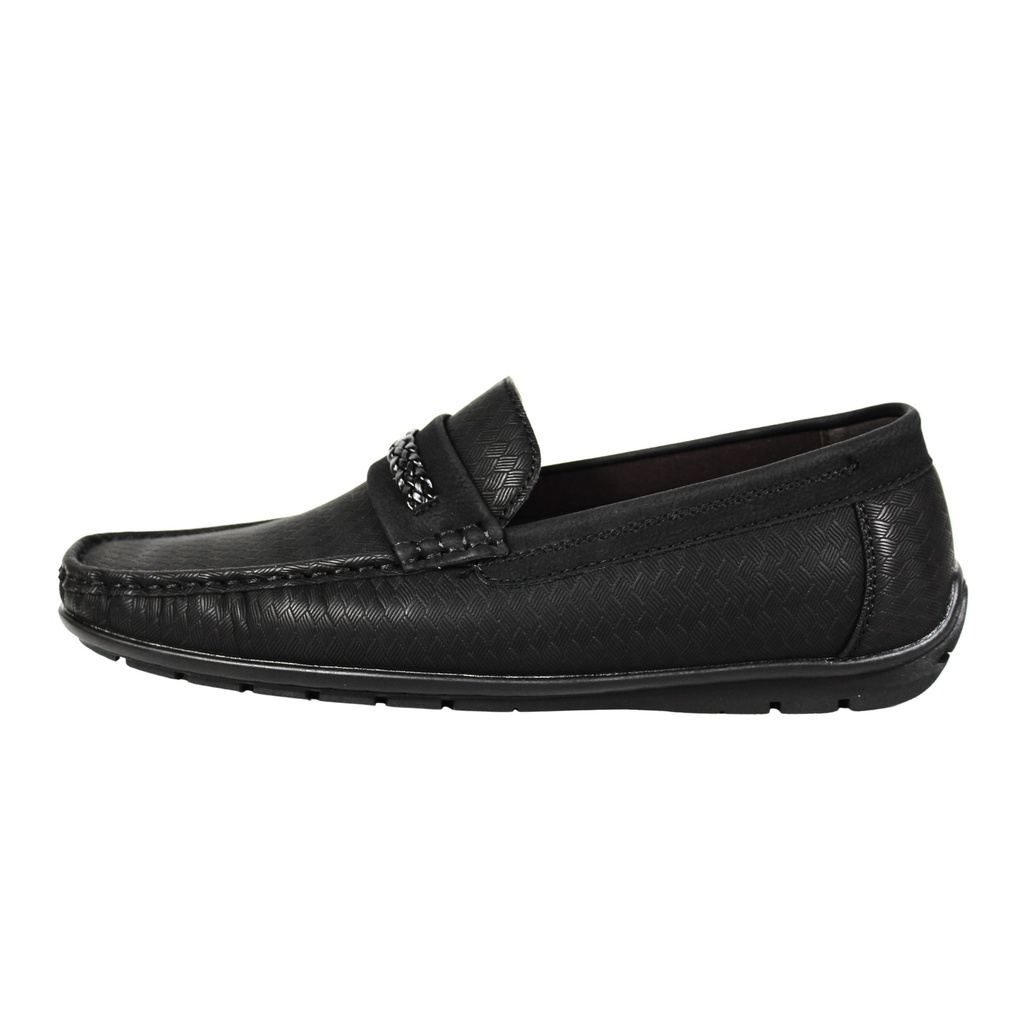 [8946-3Black] Mocasin Casual Hombre 8946-3  (39, Negro)