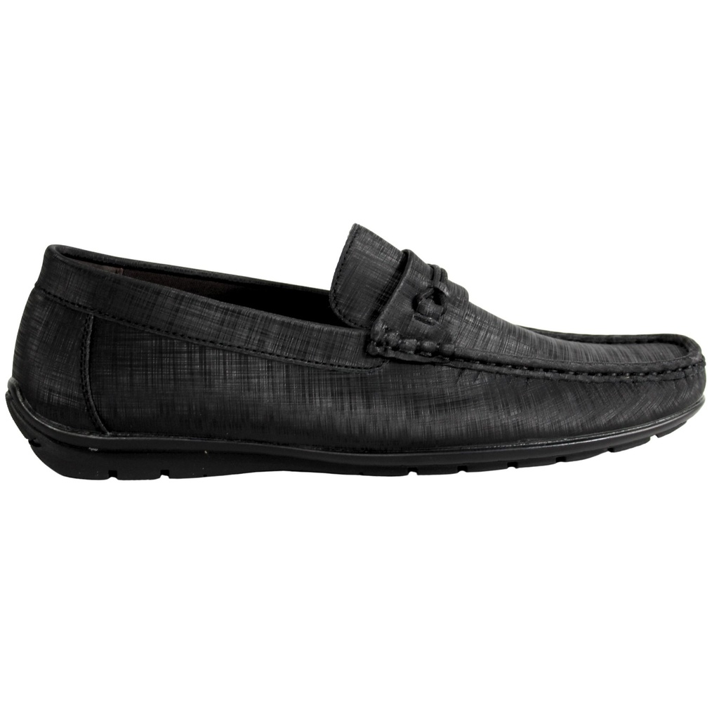[9389-4Black] Mocasin Casual Hombre 9389-4 (39, Negro)