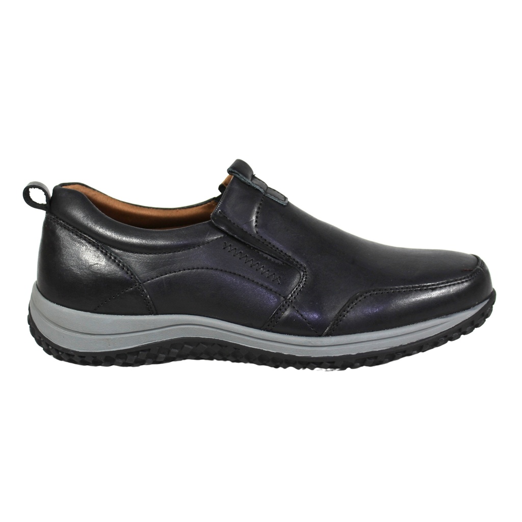 [C43-4404Black] Zapato Casual Hombre Cuero C43-4404 (39, Negro)