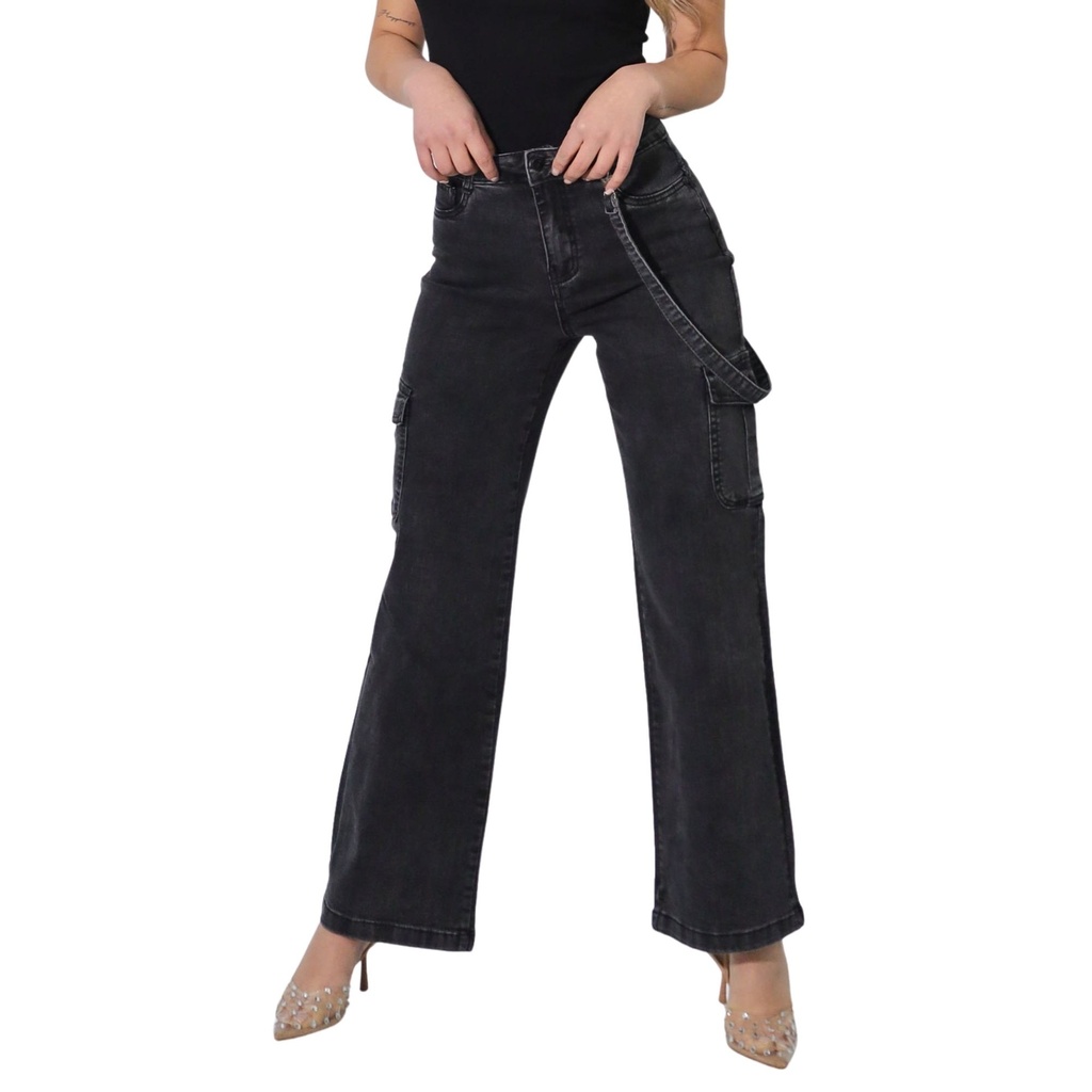 [J9052] Jeans Mujer Cargo J9052 (36)