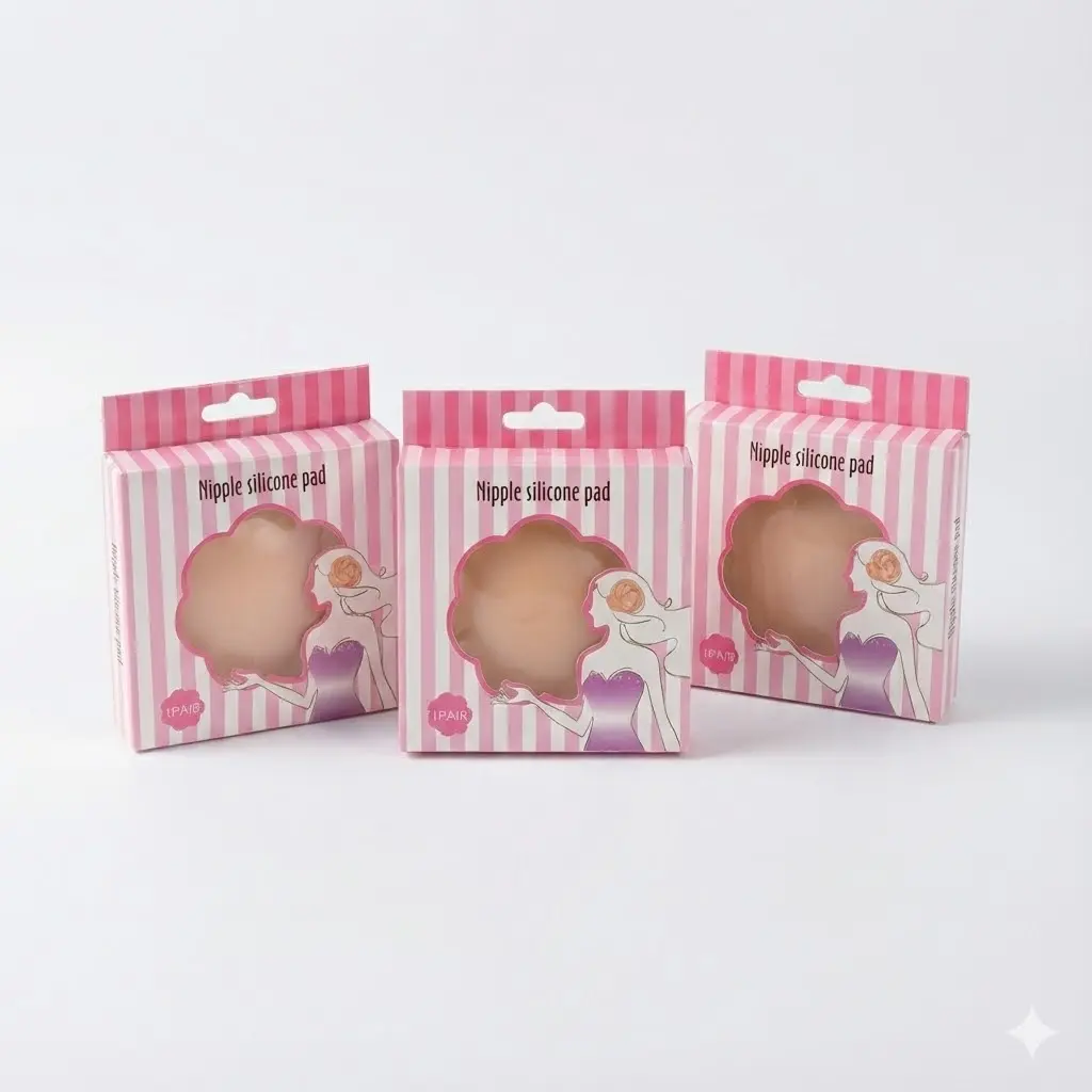 [M20250804] Pack de 3 Cubre Pezón De Silicona Invisible Con Push Up