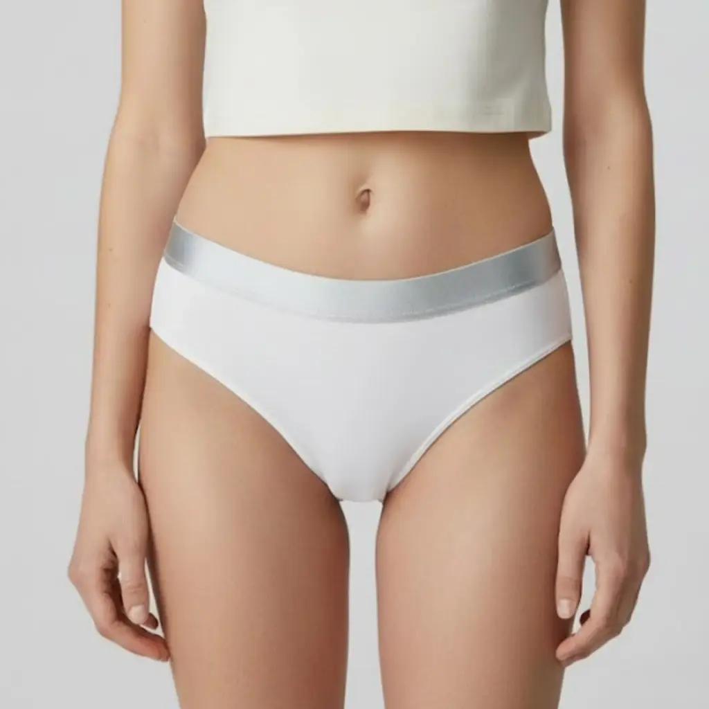 [8953-M] Set de 4 Calzones Tipo Bikini Pretina Ancha 8953 (M)