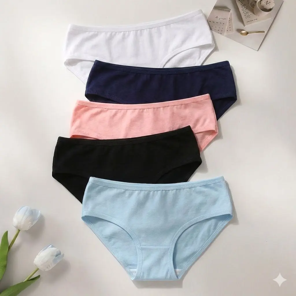 [Set  2 CalzoneClásica Algodón Suave 2080] Set de 2 Calzones Clásicas de Algodón Suave 2080 (XS)