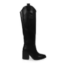 Botas Texanas Negras Caña Alta Mujer PG5329