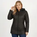 Parka Negra Larga de Mujer Impermeable Reversible