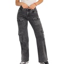 Jeans Cargo J9115 Mujer Tiro Alto