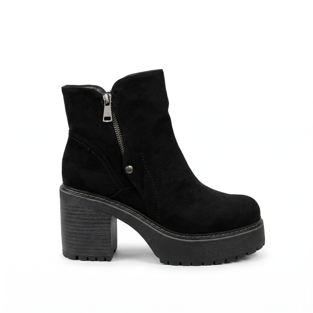 [PG23071Black] Botín Mujer Plataforma Moderno PG23071 (35, Negro)