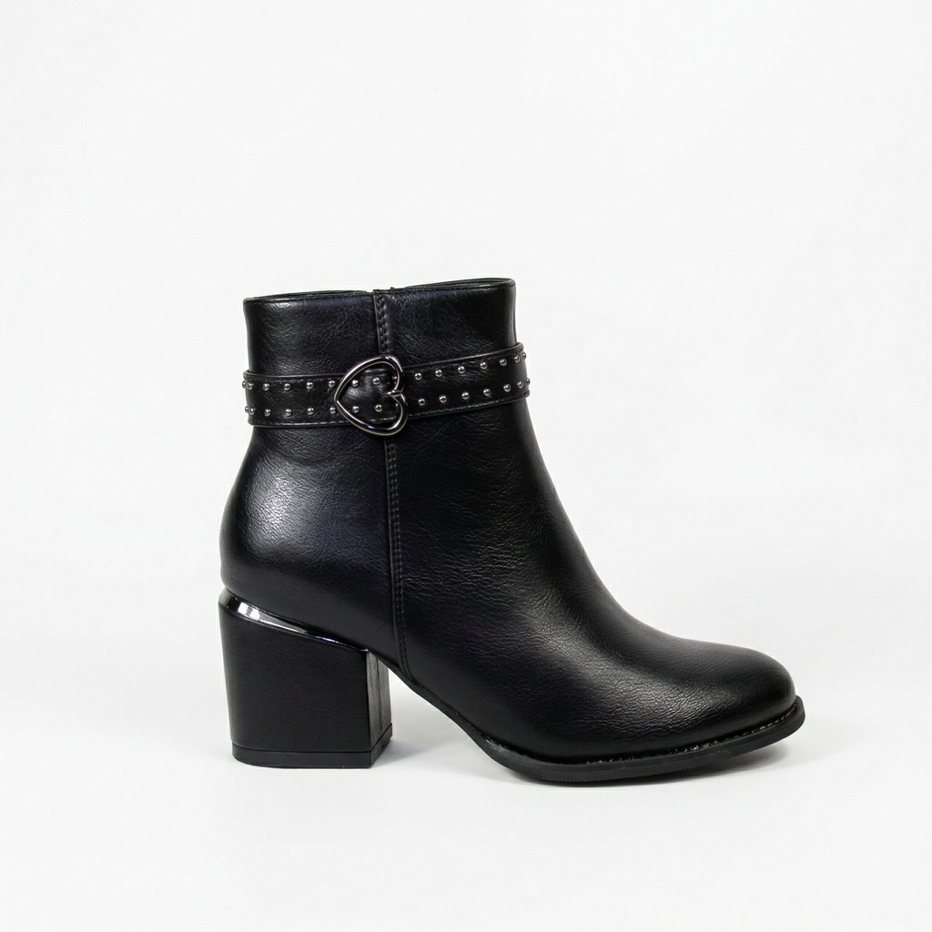 [PG24311Black] Botín Urbano con Hebilla PG24311 Mujer (35)