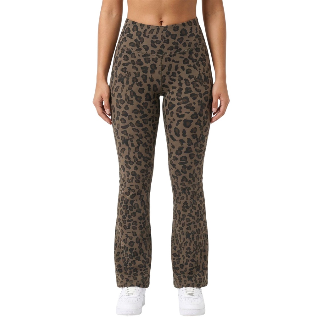 Calza Flare Animal Print Pata Elefane Mujer
