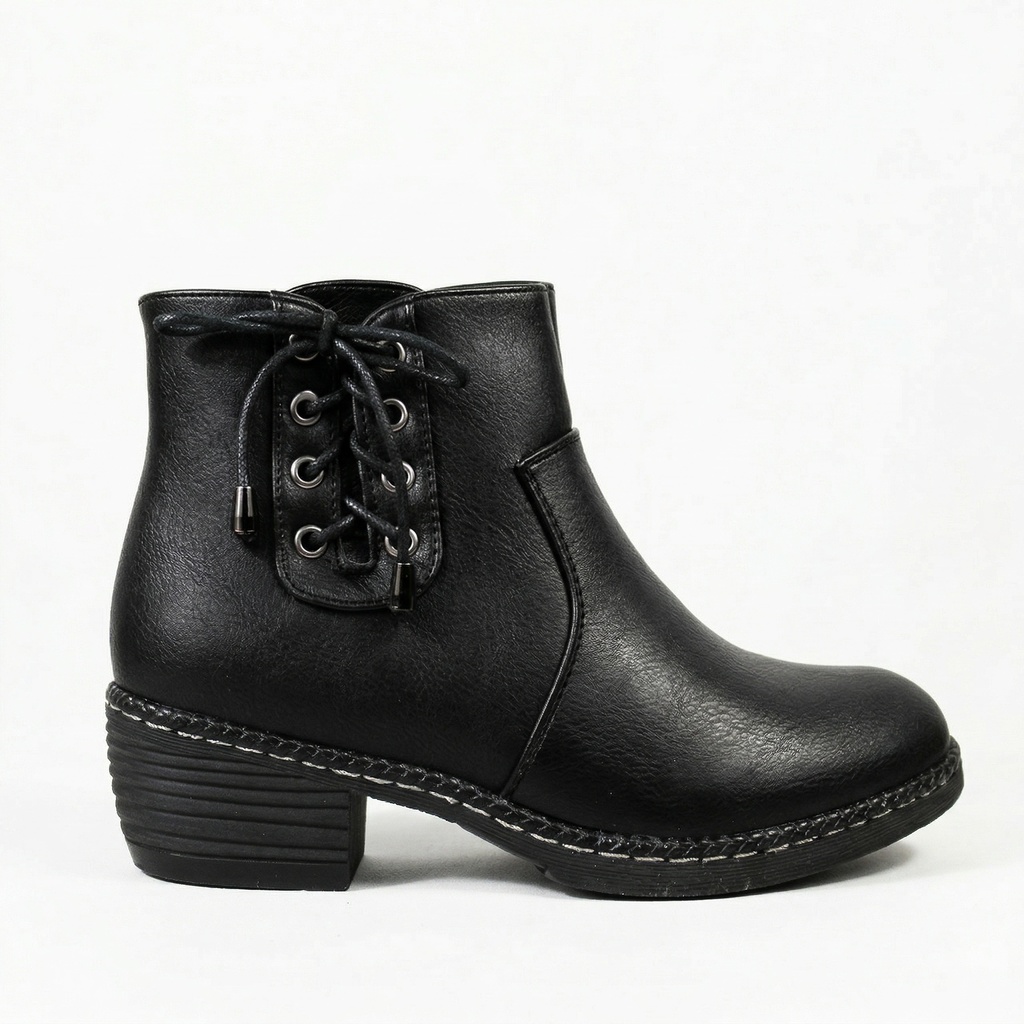 [L3500-12Black] Botín Mujer Urbano Taco Bajo L3500-12 (35)