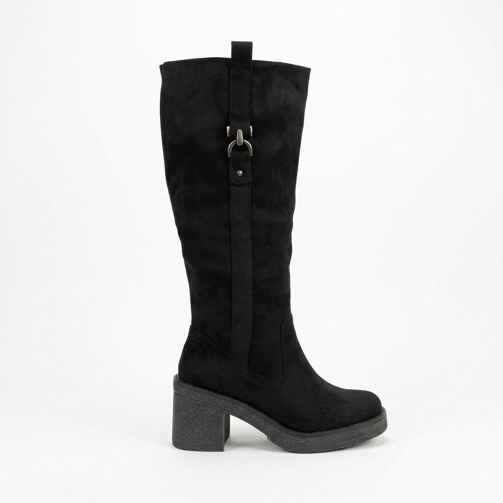 [L35Black] Bota Urbana Mujer Taco Cuadrado L35 (35)