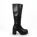 Bota Plataforma Mujer Taco Ancho Ecocuero 2512