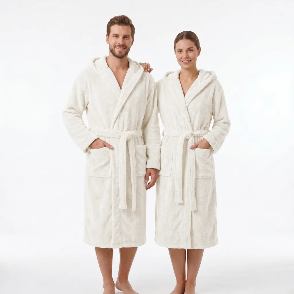 [BTL001Blanco] Bata de Baño Unisex Varios Colores 120CM (Blanco)