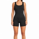 Enterito Deportivo Corto Mujer Push Up Negro