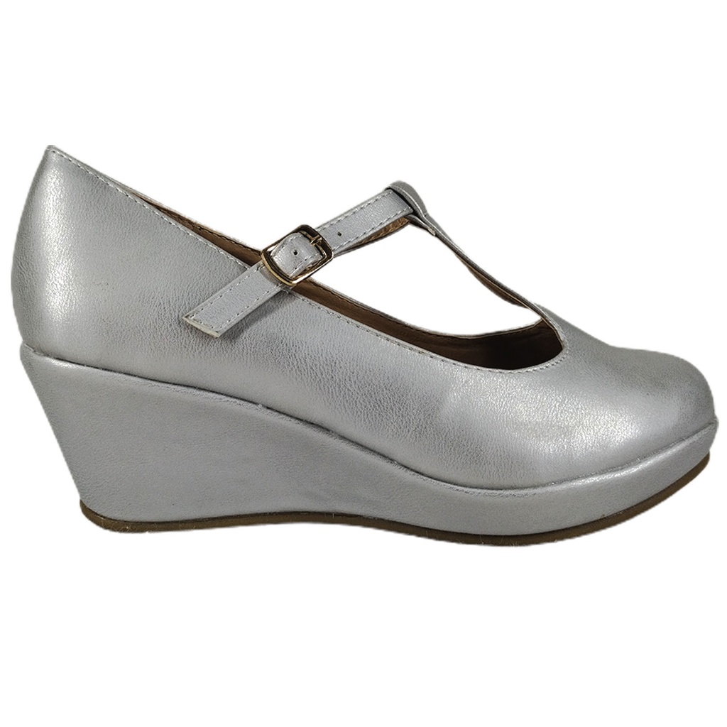 [8122-6 Plateado] Zapatos de Mujer 8122-6 Plateado (36)