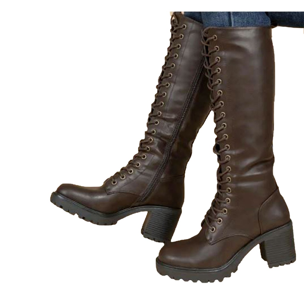 [A68188 Brown] Botas de Mujer A68188 Brown (35)
