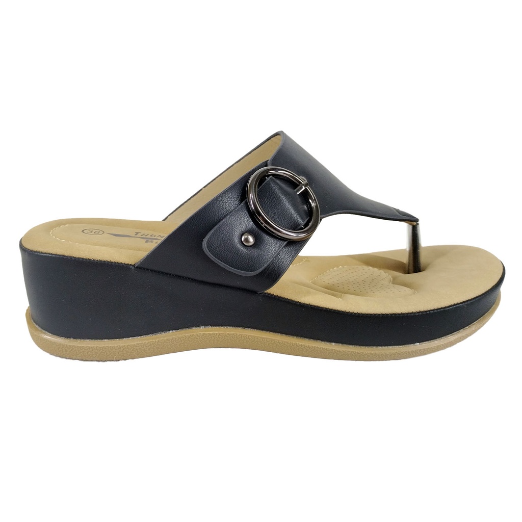 [12363-8 Negro] Sandalias de Mujer 12363-8 Negro (38)